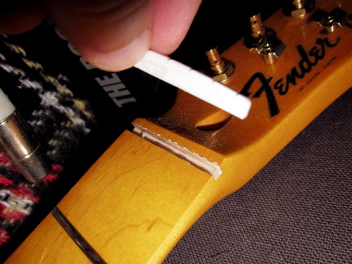 How to change the nut