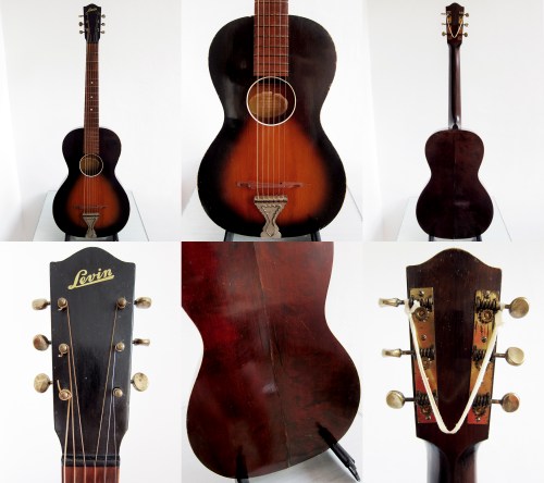 Levin Model 65 parlour guitar Made in Sweden 1942