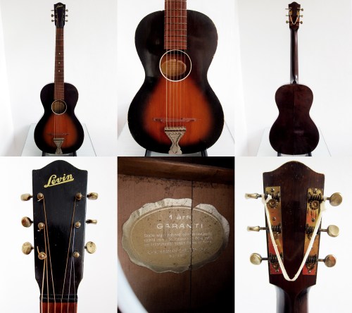 Levin Model 65 parlour guitar Made in Sweden 1942