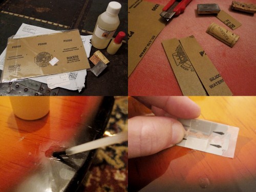 Repairing lacquer damage on guitar