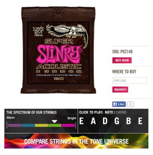 Ernie Ball Super Slinky 11-52