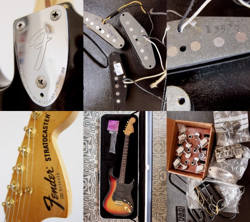 Fender Stratocaster Made in USA 1979, 3 tone Sunburst, hardtail