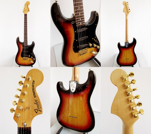 Fender Stratocaster Made in USA 1979, 3 tone Sunburst, hardtail