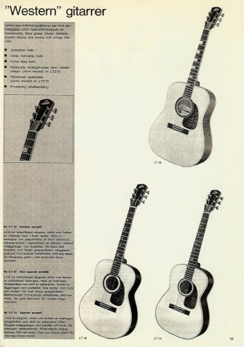 Western gitarrer, Levin / Goya catalogue 1965