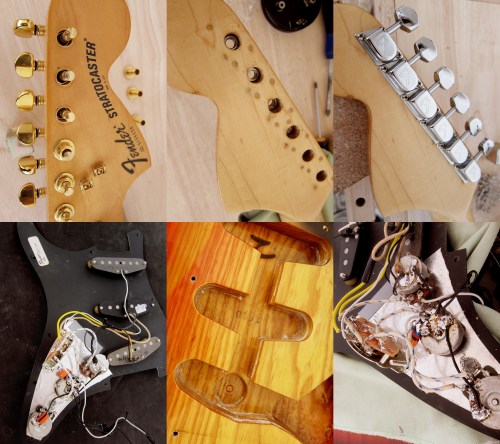 Fender Stratocaster Made in USA 1979, 3 tone Sunburst, hardtail