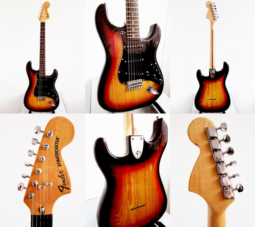 Fender Stratocaster Made in USA 1979, 3 tone Sunburst, hardtail