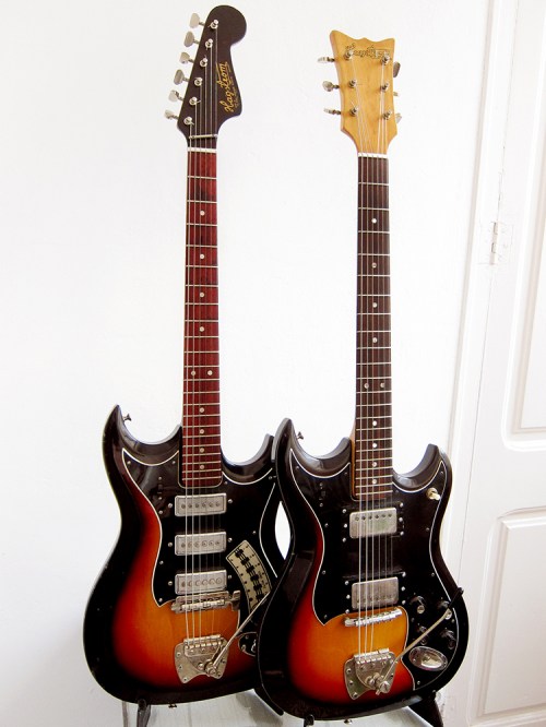 Hagström HIII and Hagström HII Made in Sweden 1970