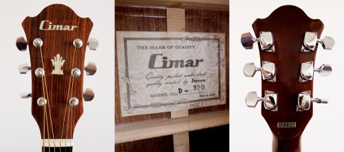 Cimar D-320, Made in Japan in the mid 1980's by Ibanez