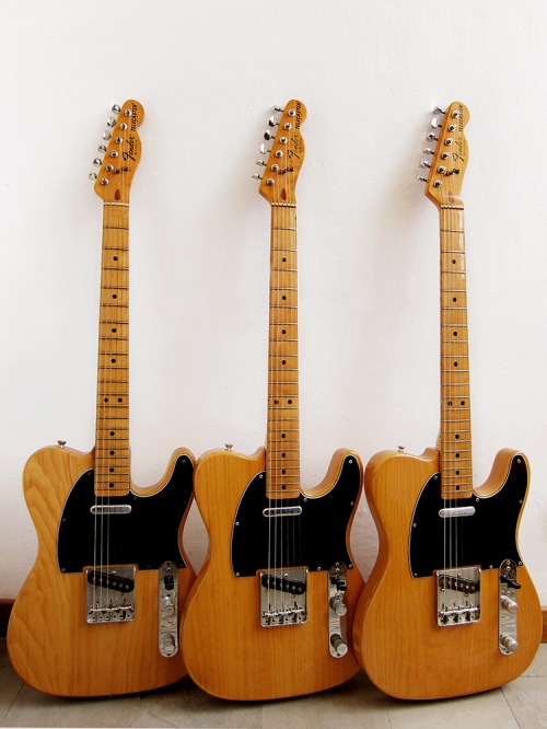 3 original Fender Telecaster Made in USA, Fullerton 1978-79